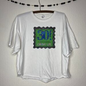 Vintage Alstyle 30th Birthday Crop Top Tee